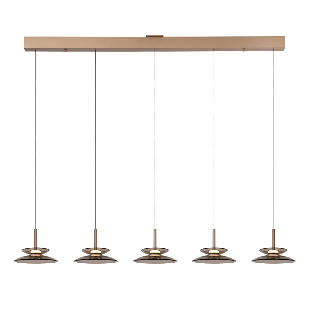 Lucide Premium SANTIAGO - Hängeleuchte - LED Dimb. - CCT - 5x72W 2700K/4000K - Bernsteinfarben Lucide Premium SANTIAGO - Hängeleuchte - LED Dimb. - CCT - 5x72W 2700K/4000K - Bernsteinfarben