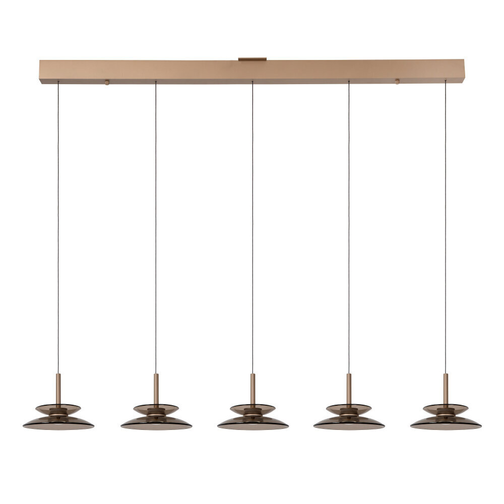 Lucide Premium SANTIAGO - Hängeleuchte - LED Dimb. - CCT - 5x72W 2700K/4000K - Bernsteinfarben Lucide Premium SANTIAGO - Hängeleuchte - LED Dimb. - CCT - 5x72W 2700K/4000K - Bernsteinfarben