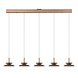 Lucide Premium SANTIAGO - Hängeleuchte - LED Dimb. - CCT - 5x72W 2700K/4000K - Bernsteinfarben Lucide Premium SANTIAGO - Hängeleuchte - LED Dimb. - CCT - 5x72W 2700K/4000K - Bernsteinfarben