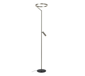 Lucide Premium APPLAUSE - Stehleuchte - Ø 33 cm - LED Dimb. - CCT - 1x20W 2700K/4000K - Graues Eisen