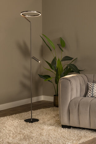Lucide Premium APPLAUSE - Stehleuchte - Ø 33 cm - LED Dimb. - CCT - 1x20W 2700K/4000K - Graues Eisen