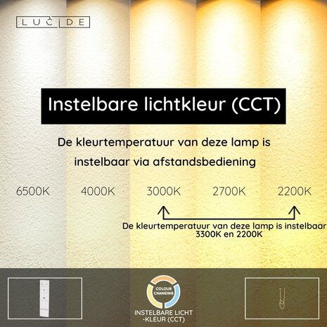 Lucide JANDERIN - Deckenleuchte - LED Dimb. - CCT - 1x36W 2700K/4000K - Farbe Champagner Lucide JANDERIN - Deckenleuchte - LED Dimb. - CCT - 1x36W 2700K/4000K - Farbe Champagner