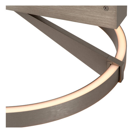Lucide Premium APPLAUSE - Deckenleuchte - Ø 40 cm - LED Dimb. - CCT - 1x30W 2700K/4000K - Grauguss