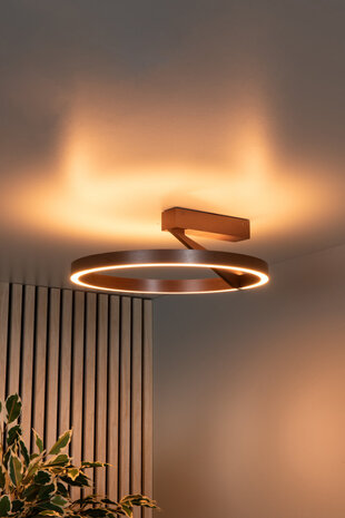 Lucide Premium APPLAUSE - Deckenleuchte - Ø 40 cm - LED Dimb. - CCT - 1x30W 2700K/4000K - Kaffee Lucide Premium APPLAUSE - Deckenleuchte - Ø 40 cm - LED Dimb. - CCT - 1x30W 2700K/4000K - Kaffee