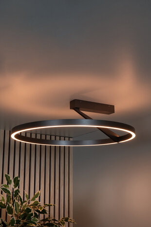 Lucide Premium APPLAUSE - Deckenleuchte - Ø 60 cm - LED Dimb. - CCT - 1x43,6W 2700K/4000K - Graues Eisen Lucide Premium APPLAUSE - Deckenleuchte - Ø 60 cm - LED Dimb. - CCT - 1x43,6W 2700K/4000K - Graues Eisen
