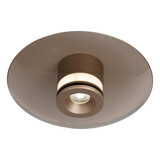 Lucide Premium SANTIAGO - Deckenleuchte - Ø 23 cm - LED Dimb. - CCT - 1x7W 2700K/4000K - Bernstein