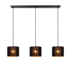 Lucide TAGALOG - Hängeleuchte - Ø 40 cm - 3xE27 - Schwarz Lucide TAGALOG - Hängeleuchte - Ø 40 cm - 3xE27 - Schwarz