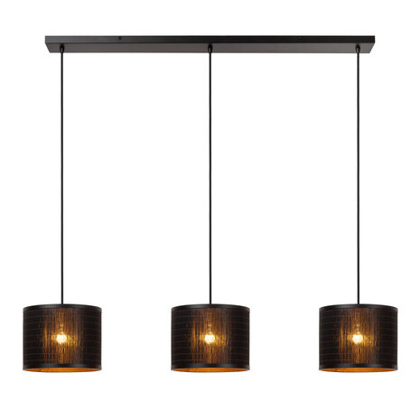 Lucide TAGALOG - Hängeleuchte - Ø 40 cm - 3xE27 - Schwarz Lucide TAGALOG - Hängeleuchte - Ø 40 cm - 3xE27 - Schwarz