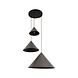 Lucide SPITZE - Hängeleuchte - Ø 68 cm - 3xE27 - Grau