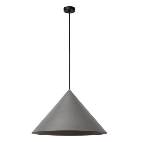 Lucide SPITZE - Hängeleuchte - Ø 60 cm - 1xE27 - Grau