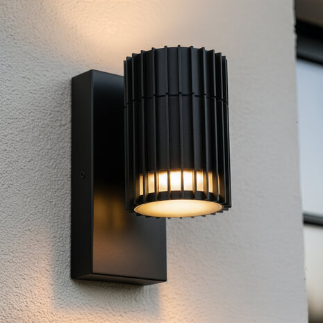Lucide TIMBALA - Wandstrahler / Wandleuchte innen/außen - 1xGU10 - IP44 - Schwarz Lucide TIMBALA - Wandstrahler / Wandleuchte innen/außen - 1xGU10 - IP44 - Schwarz