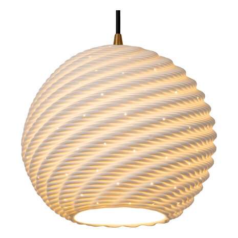 Lucide BINA - Hängeleuchte - Ø 25 cm - 1xE27 - Weiß Lucide BINA - Hängeleuchte - Ø 25 cm - 1xE27 - Weiß