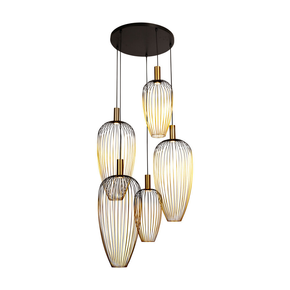 Lucide AURELIE – Hängelampe – 5xGU10 – Gold | Vibes Lucide AURELIE – Hängelampe – 5xGU10 – Gold | Vibes