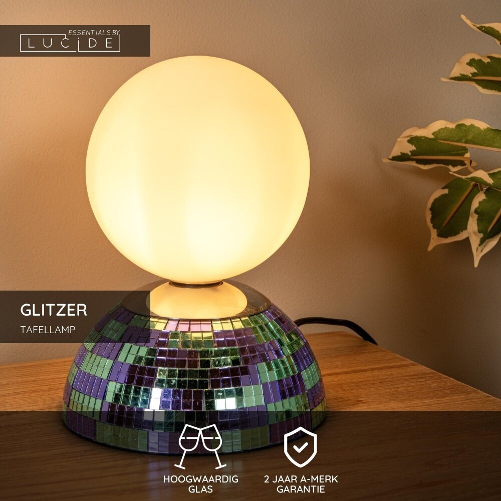 Lucide GLITZER – Tischlampe – Ø 14 cm – 1xG9 – Blau | Essential Lucide GLITZER – Tischlampe – Ø 14 cm – 1xG9 – Blau | Essential