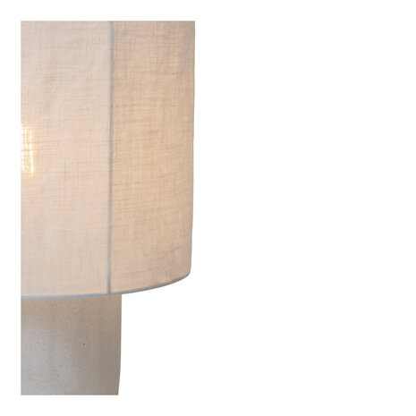 Lucide TISSAJA – Tischleuchte – Ø 20 cm – 1xE14 – Weiß | Essential