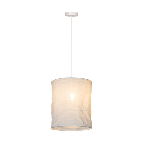 Lucide TISSAJA – Hängelampe – Ø 30 cm – 1xE27 – Weiß | Essential Lucide TISSAJA – Hängelampe – Ø 30 cm – 1xE27 – Weiß | Essential