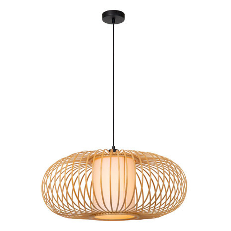 Lucide THULINE – Hängelampe – Ø 60 cm – 1xE27 – Helles Holz | Essential Lucide THULINE – Hängelampe – Ø 60 cm – 1xE27 – Helles Holz | Essential