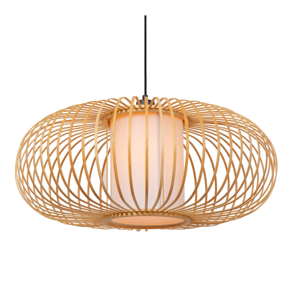 Lucide THULINE – Hängelampe – Ø 60 cm – 1xE27 – Helles Holz | Essential Lucide THULINE – Hängelampe – Ø 60 cm – 1xE27 – Helles Holz | Essential