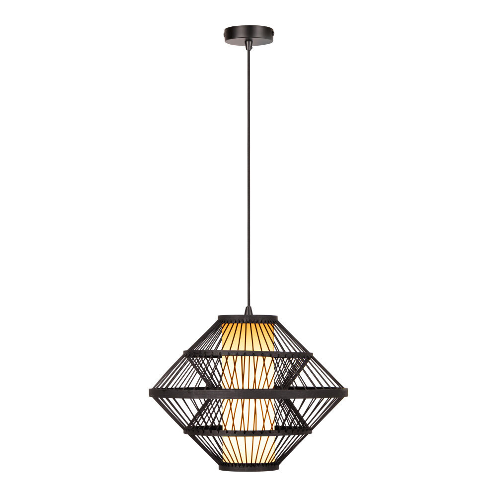 Lucide PASQUINO – Hängelampe – Ø 40 cm – 1xE27 – Schwarz | Essential
