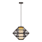 Lucide PASQUINO – Hängelampe – Ø 40 cm – 1xE27 – Schwarz | Essential