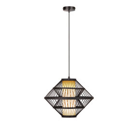 Lucide PASQUINO – Hängelampe – Ø 40 cm – 1xE27 – Schwarz | Essential