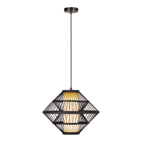 Lucide PASQUINO – Hängelampe – Ø 40 cm – 1xE27 – Schwarz | Essential