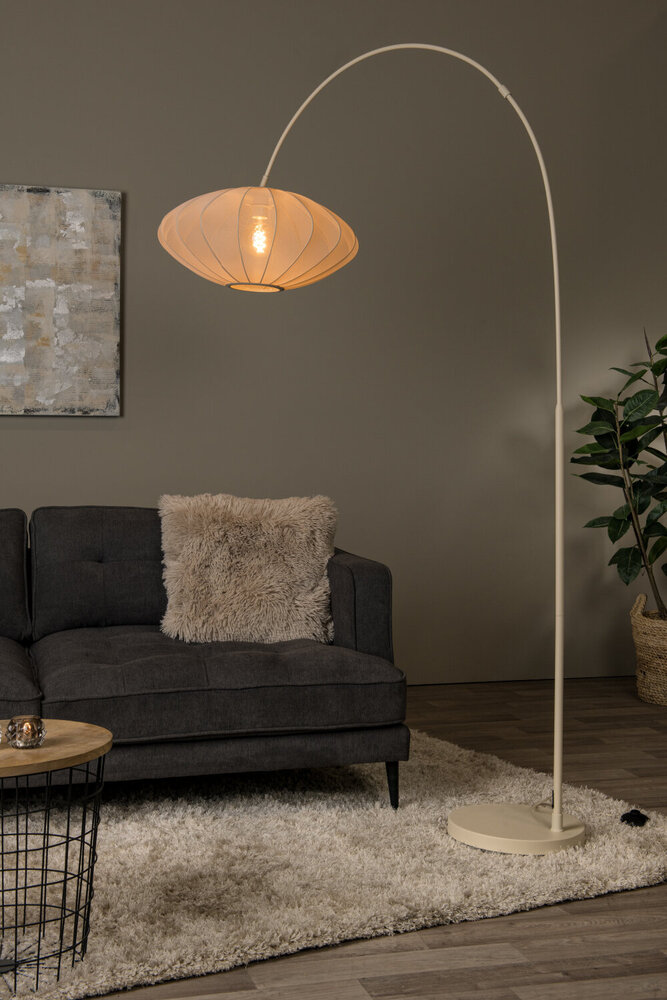 Lucide CORINA – Bogenlampe – 1xE27 – Beige Lucide CORINA – Bogenlampe – 1xE27 – Beige
