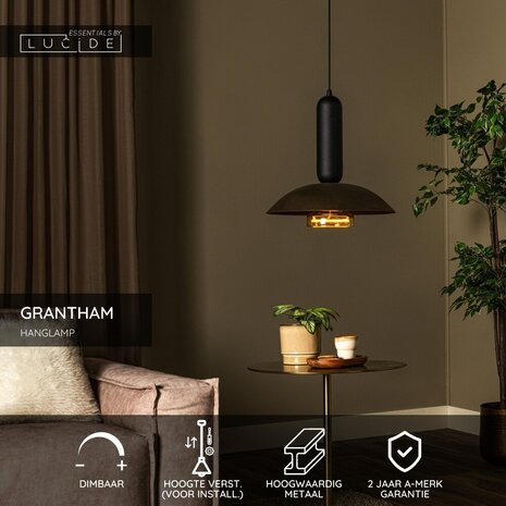 Lucide GRANTHAM – Hängeleuchte – Ø 40 cm – 1xE27 – Kaffee | Essential Lucide GRANTHAM – Hängeleuchte – Ø 40 cm – 1xE27 – Kaffee | Essential