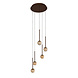 Lucide CALINA - Hängeleuchte - Ø 41,9 cm - LED Dimmb. - CCT - 5x8,4W 2200K/3300K - Mit austauschbarem LED-Modul - Amber | Premium Lucide CALINA - Hängeleuchte - Ø 41,9 cm - LED Dimmb. - CCT - 5x8,4W 2200K/3300K - Mit austauschbarem LED-Modul - Amber | Premium
