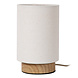 Lucide ALBANE - Tischleuchte - Ø 12 cm - 1xE14 - Helle Holzoptik | Essential
