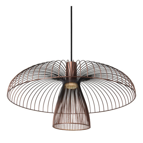 Lucide NIGELLA - Hängeleuchte - Ø 60 cm - 1xGU10 - Kaffee | Vibes Lucide NIGELLA - Hängeleuchte - Ø 60 cm - 1xGU10 - Kaffee | Vibes