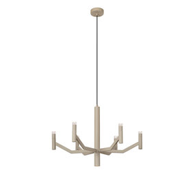 Lucide WELLINGTON - Hängeleuchte - Ø 60 cm - LED Dimmb. - G9 - 2700K - Taupe | Vibes Lucide WELLINGTON - Hängeleuchte - Ø 60 cm - LED Dimmb. - G9 - 2700K - Taupe | Vibes
