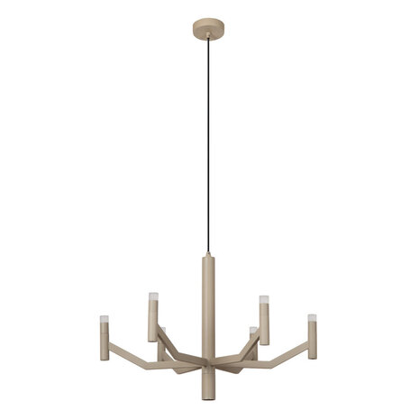 Lucide WELLINGTON - Hängeleuchte - Ø 60 cm - LED Dimmb. - G9 - 2700K - Taupe | Vibes Lucide WELLINGTON - Hängeleuchte - Ø 60 cm - LED Dimmb. - G9 - 2700K - Taupe | Vibes