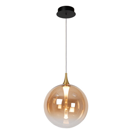 Lucide GISELA - Hängelampe - Ø 30 cm - LED Dimmb. - 1x10,9W 2300K - Amber | Premium Lucide GISELA - Hängelampe - Ø 30 cm - LED Dimmb. - 1x10,9W 2300K - Amber | Premium