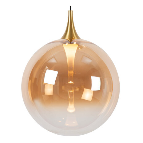 Lucide GISELA - Hängelampe - Ø 30 cm - LED Dimmb. - 1x10,9W 2300K - Amber | Premium Lucide GISELA - Hängelampe - Ø 30 cm - LED Dimmb. - 1x10,9W 2300K - Amber | Premium