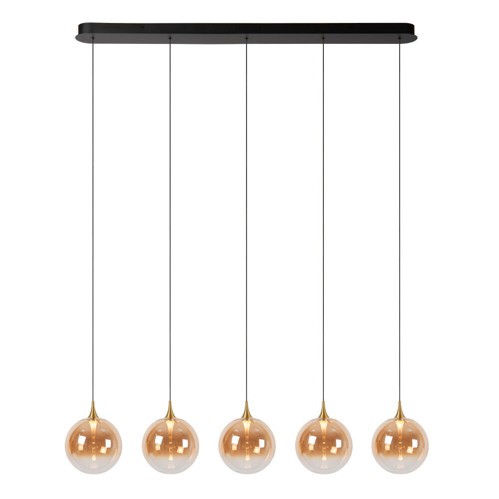 Lucide GISELA - Hängelampe - LED Dimmb. - 5x3,7W 2400K - Mit austauschbarem LED-Modul - Amber | Premium Lucide GISELA - Hängelampe - LED Dimmb. - 5x3,7W 2400K - Mit austauschbarem LED-Modul - Amber | Premium