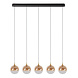 Lucide GISELA - Hängelampe - LED Dimmb. - 5x3,7W 2400K - Mit austauschbarem LED-Modul - Amber | Premium Lucide GISELA - Hängelampe - LED Dimmb. - 5x3,7W 2400K - Mit austauschbarem LED-Modul - Amber | Premium