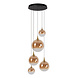 Lucide GISELA - Pendelleuchte - Ø 57 cm - LED Dimmb. - 2x3,6W 2300K - Mit austauschbarem LED-Modul - Amber | Premium Lucide GISELA - Pendelleuchte - Ø 57 cm - LED Dimmb. - 2x3,6W 2300K - Mit austauschbarem LED-Modul - Amber | Premium
