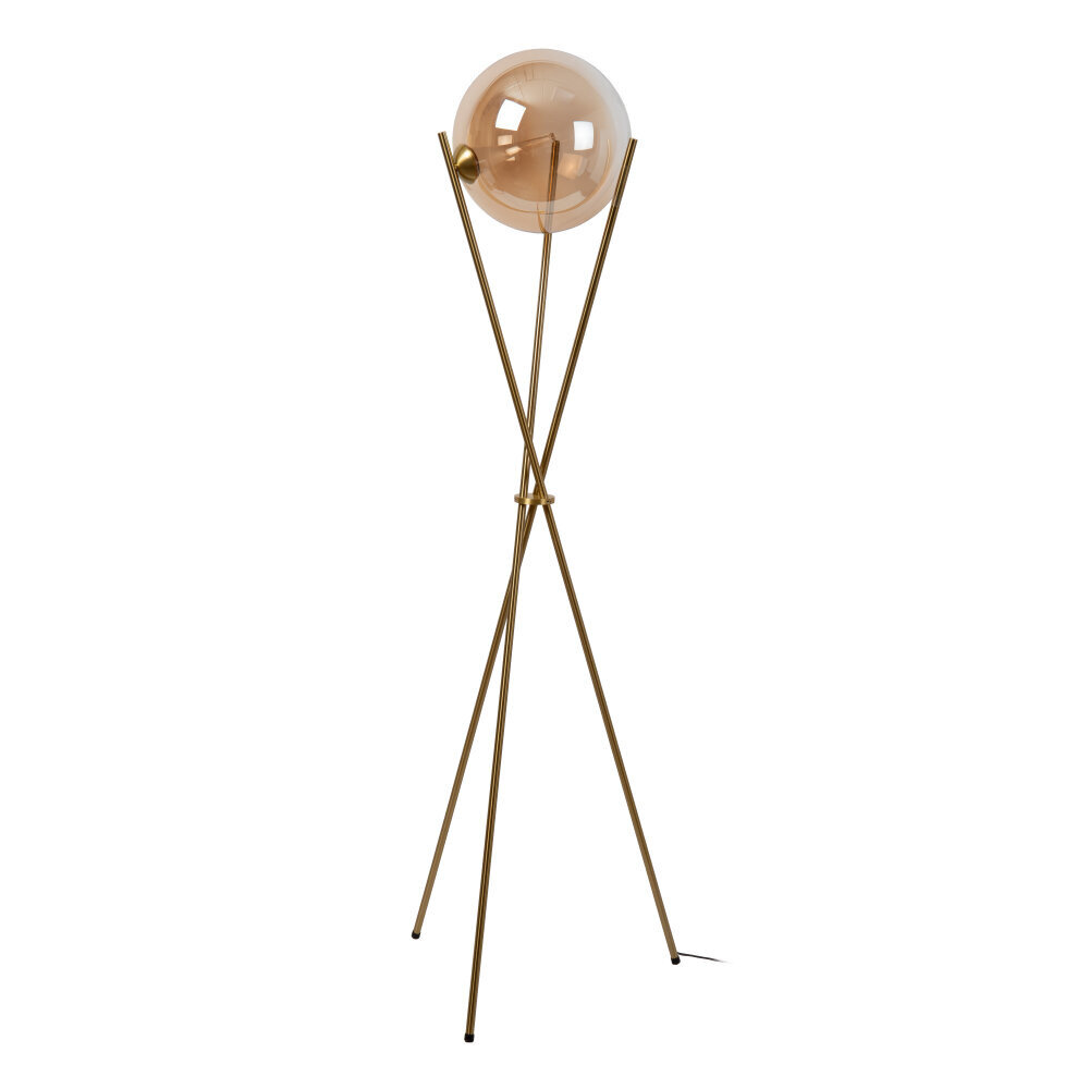 Lucide GISELA - Stehleuchte - Ø 56 cm - LED Dimmb. - 1x12,2W 2300K - Mit austauschbarem LED-Modul - Amber | Premium