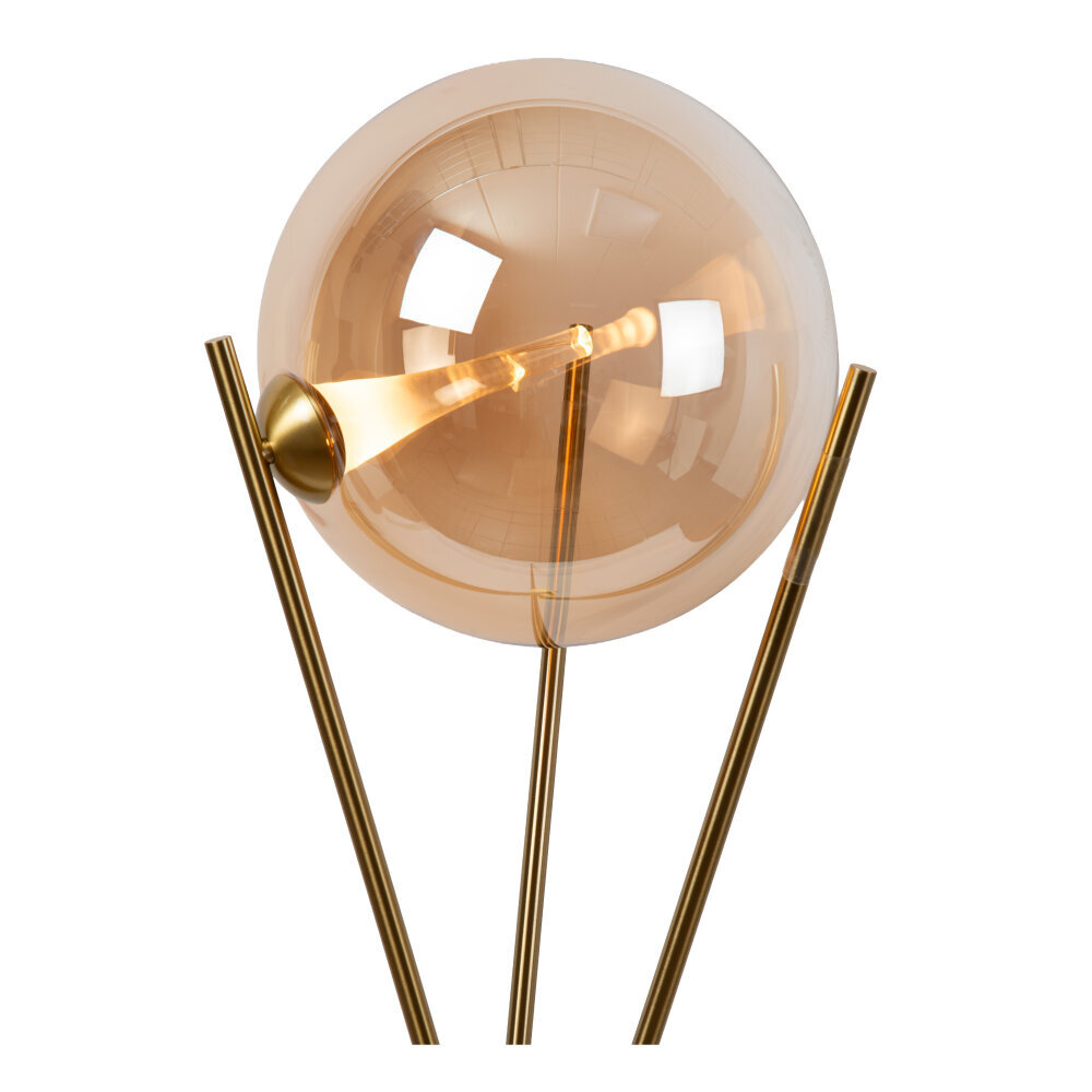 Lucide GISELA - Stehleuchte - Ø 56 cm - LED Dimmb. - 1x12,2W 2300K - Mit austauschbarem LED-Modul - Amber | Premium
