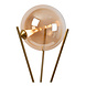 Lucide GISELA - Stehleuchte - Ø 56 cm - LED Dimmb. - 1x12,2W 2300K - Mit austauschbarem LED-Modul - Amber | Premium