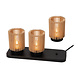 Lucide KIM - Wiederaufladbare Tischlampe - Akku/Batterie - Ø 8 cm - LED 3 StepDim - 3 StepDim - Helle Holzoptik - 3er-Set | Essential Lucide KIM - Wiederaufladbare Tischlampe - Akku/Batterie - Ø 8 cm - LED 3 StepDim - 3 StepDim - Helle Holzoptik - 3er-Set | Essential