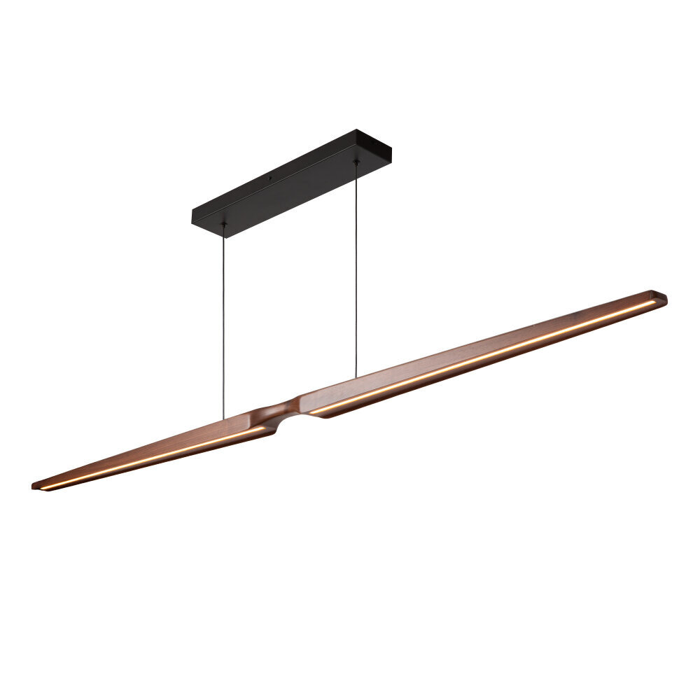 Lucide HALMSTAD - Hängelampe - LED Dimmb. - CCT - 1x28W 2200K/4000K - Dunkle Holzoptik | Vibes Lucide HALMSTAD - Hängelampe - LED Dimmb. - CCT - 1x28W 2200K/4000K - Dunkle Holzoptik | Vibes