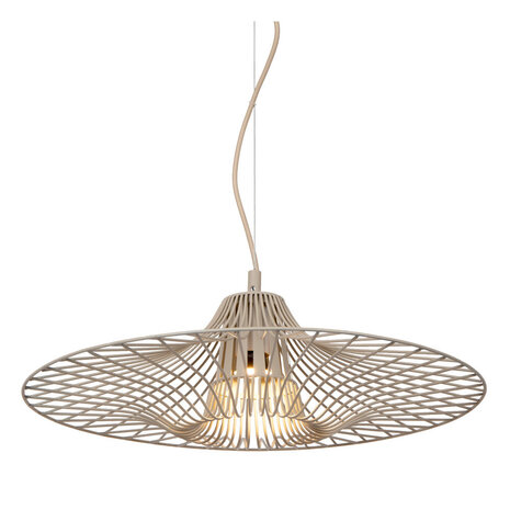Lucide ELLIS - Hängelampe - Ø 50 cm - 1xE27 - Taupe | Essential