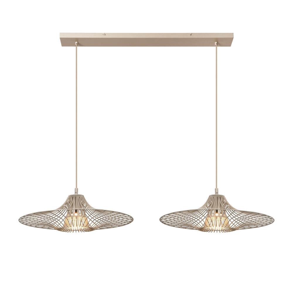 Lucide ELLIS - Hängelampe - 2xE27 - Taupe | Essential Lucide ELLIS - Hängelampe - 2xE27 - Taupe | Essential