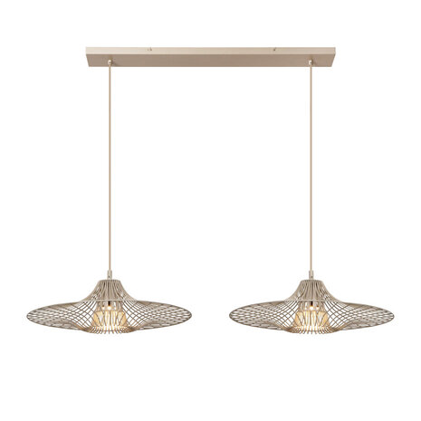 Lucide ELLIS - Hängelampe - 2xE27 - Taupe | Essential Lucide ELLIS - Hängelampe - 2xE27 - Taupe | Essential