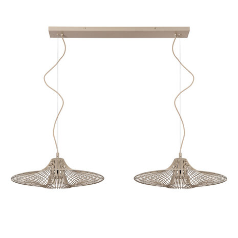 Lucide ELLIS - Hängelampe - 2xE27 - Taupe | Essential Lucide ELLIS - Hängelampe - 2xE27 - Taupe | Essential