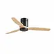 CristalRecord Deckenventilator Nine Ø 132 cm Holz schwarz