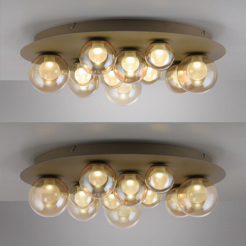 Neuhaus PURE Plafondlamp Popup 11 lichts Ø 60 cm champagne