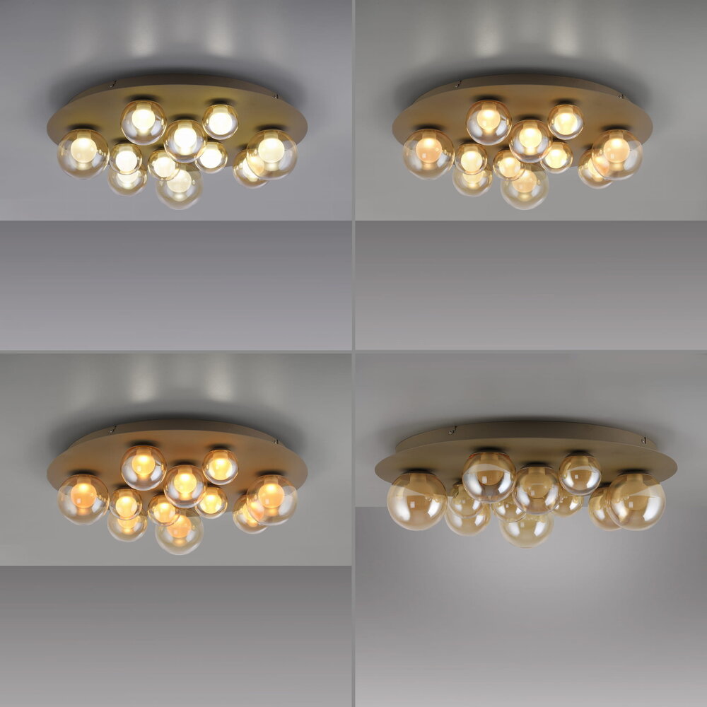 Neuhaus PURE Plafondlamp Popup 11 lichts Ø 60 cm champagne